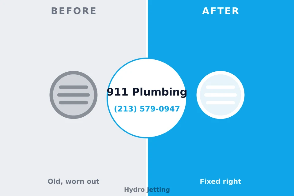 Before and after: plumbing repair Hallsville, MO
